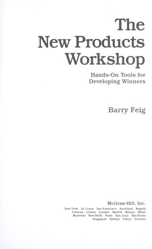 Cover for The new products workshop