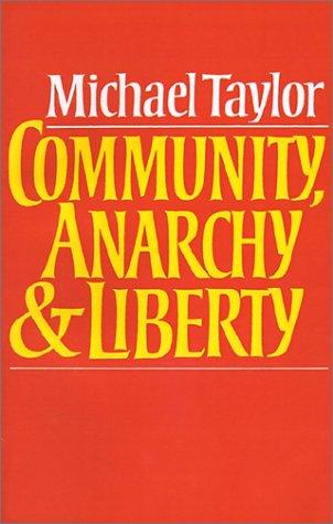 Cover for Community, anarchy, and liberty