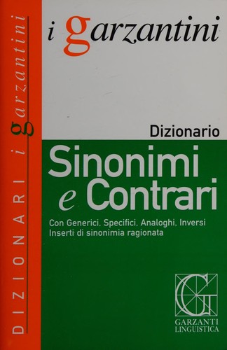Cover for Dizionario sinonimi e contrari