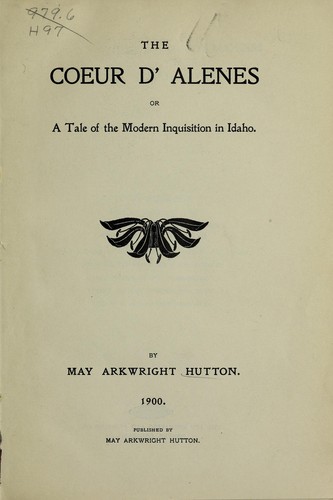 Cover for The Coeur d'Alenes