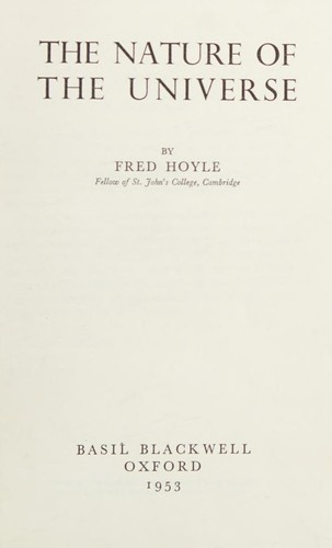 Cover for The nature of the universe