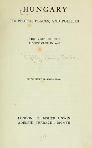 Cover for Hungary