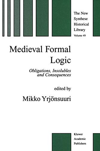 Cover for Medieval Formal Logic