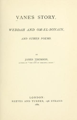 Cover for Vane's story