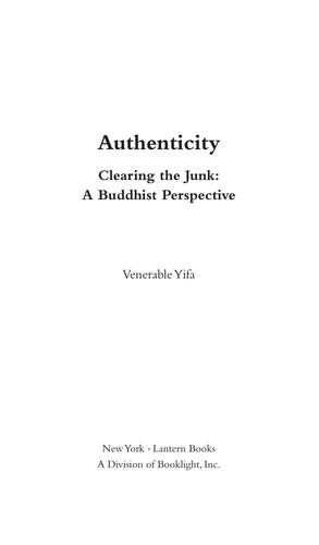 Cover for Authenticity