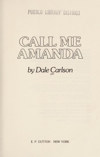 Cover for Call me Amanda