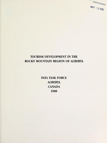Cover for Tourism development in the Rocky Mountain region of Alberta