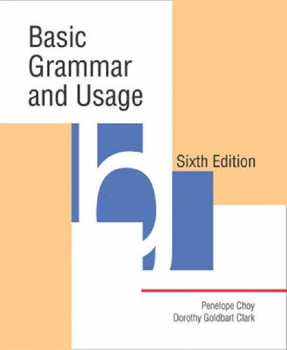 Cover for Basic grammar and usage