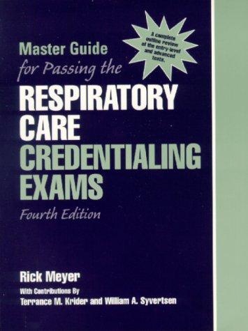 Cover for Master Guide for Passing the Respiratory Care Credentialing Exams (4th Edition)