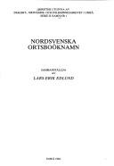 Cover for Nordsvenska ortsboöknamn