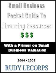 Cover for Small Business Pocket Guide To Financing Resources