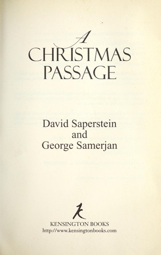 Cover for A Christmas passage