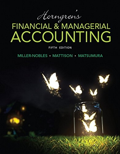 Cover for Horngren's Financial & Managerial Accounting