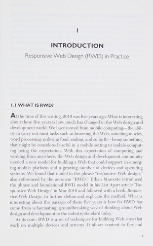 Cover for Responsive Web Design in Liabraries
