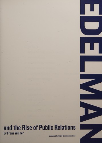 Cover for Edelman and the Rise of Public Relations