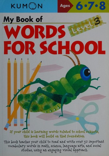 Cover for My Book of Words for School Level 3