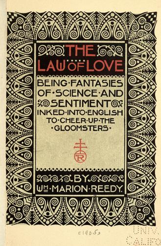 Cover for The law of love