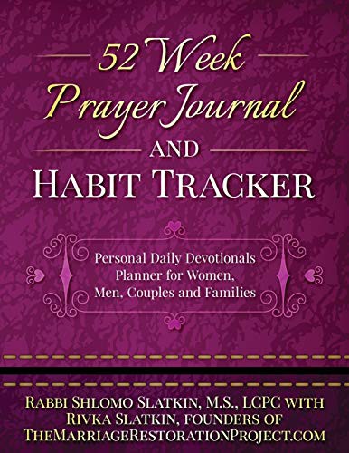 Cover for 52 Week Prayer Journal & Habit Tracker to Keep Track of Our Spiritual Life Together