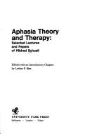 Cover for Aphasia theory and therapy