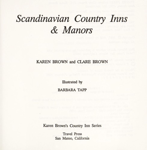 Cover for Scandinavian country inns and manors