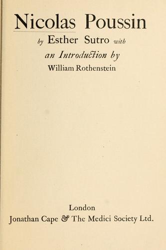 Cover for Nicolas Poussin