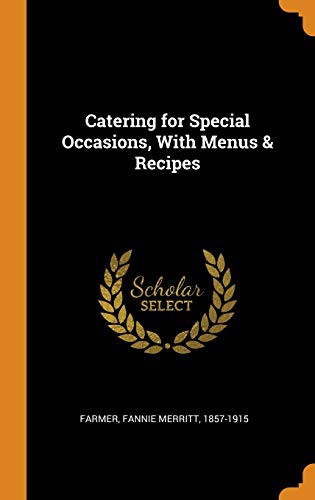 Cover for Catering for Special Occasions, with Menus & Recipes