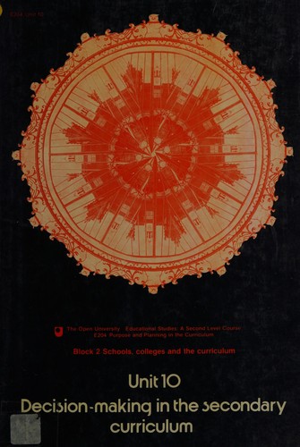 Cover for Purpose and planning in the curriculum