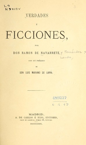 Cover for Verdades y ficciones