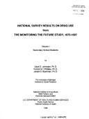 Cover for National survey results on drug use from the Monitoring the Future study, 1975-1997