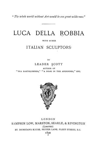 Cover for Luca della Robbia