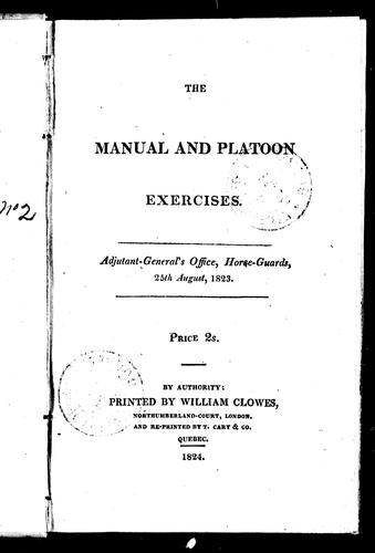 Cover for The Manual and platoon exercises