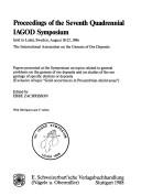 Cover for Proceedings of the Seventh Quadrennial IAGOD Symposium