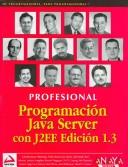Cover for Programacion Java Server Con J2ee 1.3/ Java Server Programing J2ee 1.3