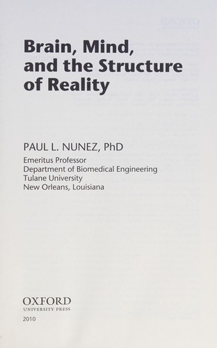 Cover for Brain, mind, and the structure of reality
