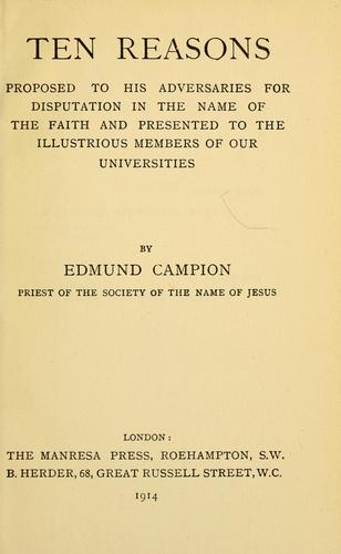 Cover for Ten reasons