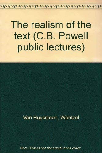 Cover for The realism of the text
