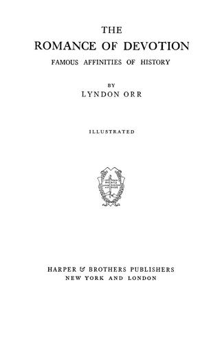 Cover for The romance of devotion