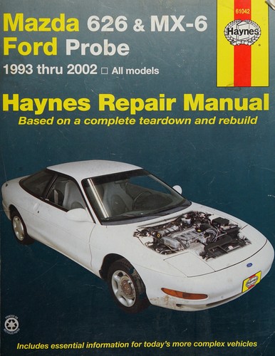 Cover for Mazda 626 and MX-6 Ford Probe automotive repair manual