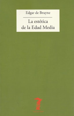 Cover for La estética de la Edad Media