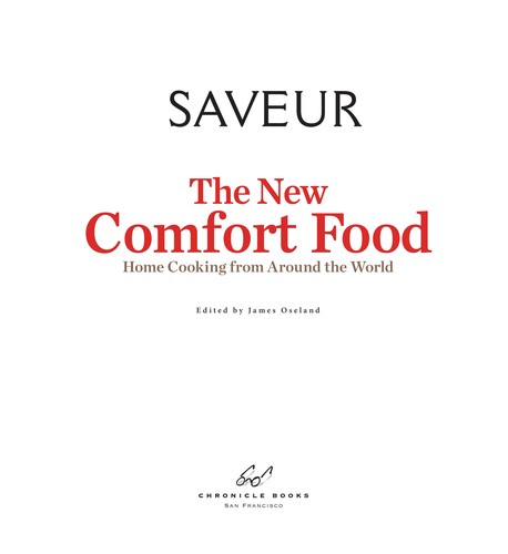 Cover for Saveur, the new comfort food