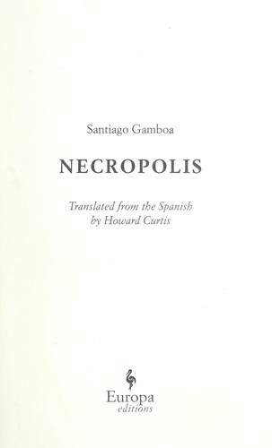 Cover for Necropolis