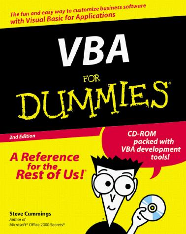 Cover for VBA for dummies