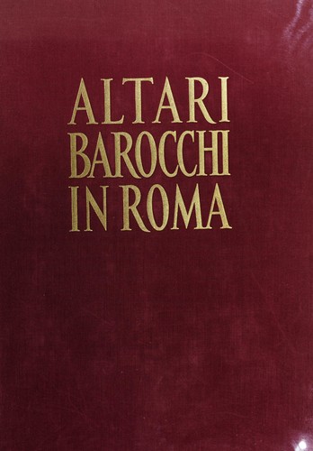 Cover for Altari barocchi in Roma