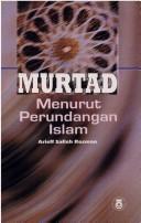 Cover for Murtad menurut perundangan Islam