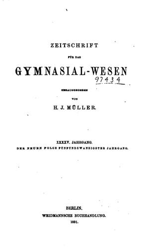 Cover for Sokrates: Zeitschrift für das Gymnasialwesen