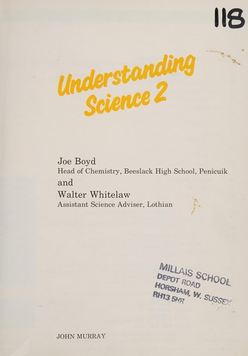 Cover for Understanding Science