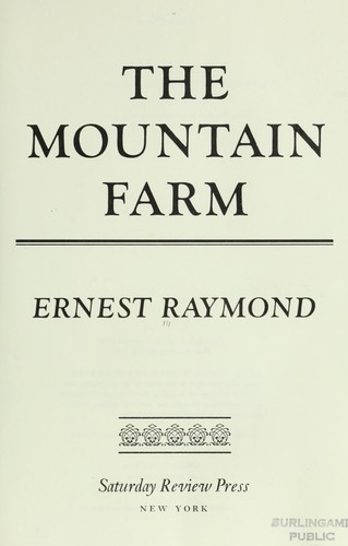 Cover for The mountain farm.