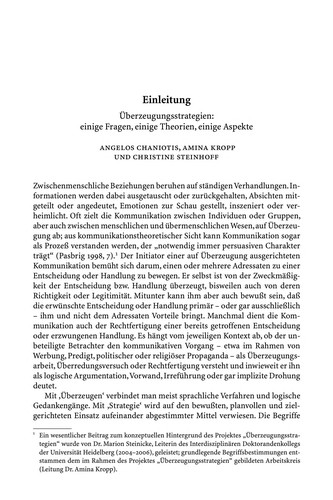 Cover for U berzeugungsstrategien (Heidelberger Jahrbu cher) (German Edition)