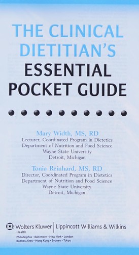 Cover for The clinical dietitian's essential pocket guide