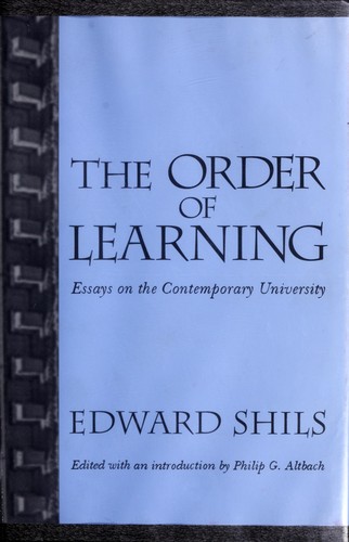 Cover for The order of learning